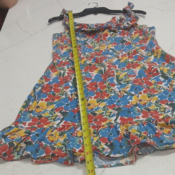 Molly Bracken Strapless Floral Dress - Red, Yellow, Blue Pre-owned Sz M - Picture 13 of 13